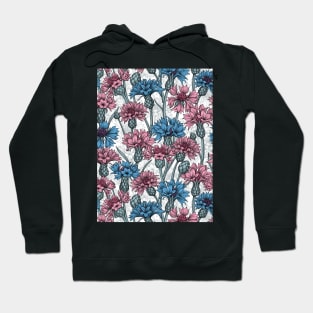 Cornflowers in pink and blue 2 Hoodie